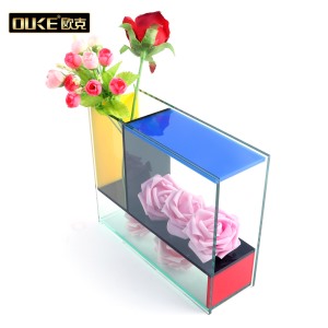 彩色有机玻璃方形花盒